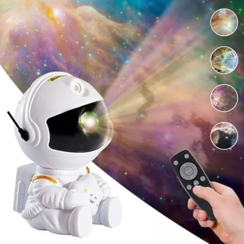 Lámpara Proyector de Astronauta Sentado Proyección de Galaxia (S)