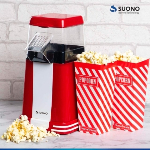 Pochoclera Eléctrica Suono Retro Sin Aceite, Liviana y Compacta (S)