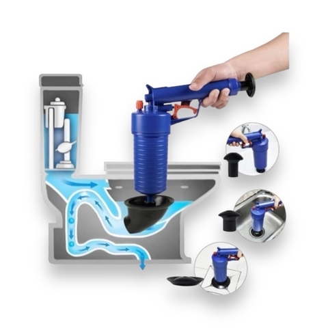 Pistola Aire Comprimido Destapador De Cañeria / Rejillas / Inodoros (S)