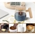 Taza Mezcladora De Vidrio 400Ml Recargable Diseño Estilo Madera (S)