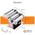 Máquina Para Pastas Oryx Or-150A Acero Inoxidable 7 Niveles De Espesor (S) - Tecno Importaciones