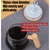 Taza Mezcladora De Vidrio 400Ml Recargable Diseño Estilo Madera (S) en internet