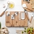 Set De Utensilios De Cocina 9 Piezas Mango De Madera Y Acero Inoxidable (S)