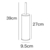 Porta Cepillo Para Baño De Acero Inoxidable 27Cm (S) - tienda online