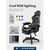 Silla Gamer Ergonómica Con Led Rgb Y Apoya Pies (S) - comprar online