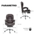 Silla Ejecutiva Ergonómica Con Masajeador Lumbar Y Apoya Pies (S)