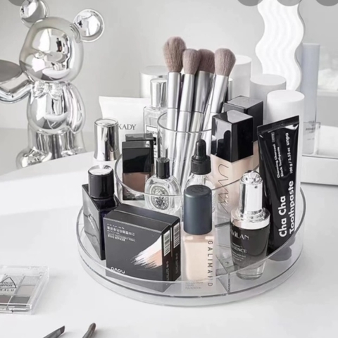 Organizador Acrílico Giratorio 360° Suono 2 Niveles Transparente (S) - comprar online