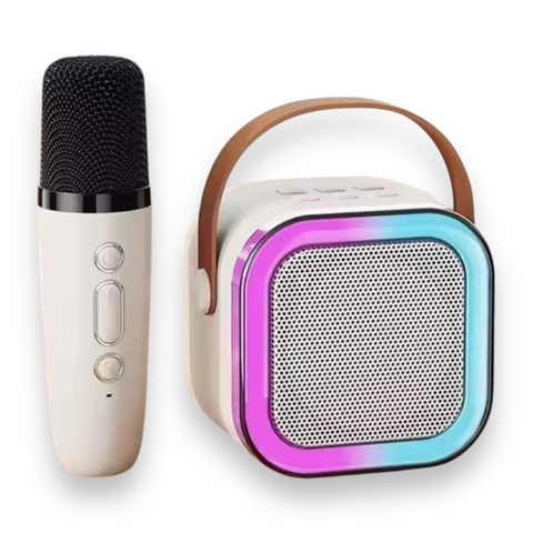 Parlante Portátil BT c/Micrófono Karaoke Luces RGB (S)