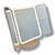Espejo de Maquillaje Triple con Luz LED Recargable (S) - comprar online