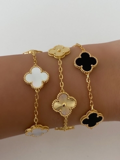 Imagen de Pulsera Trébol Dorada
