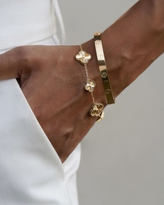 Pulsera Trébol Dorada en internet