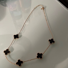 Collar 5 tréboles Negro - comprar online