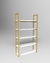 Estantería Minimalista con estructura dorada