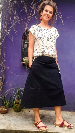 Falda Picaflor Negra - Lalá
