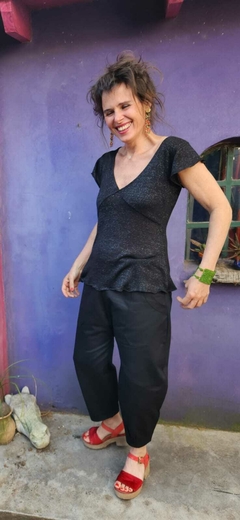 Pantalon Bagui Gabardina Negro - comprar online