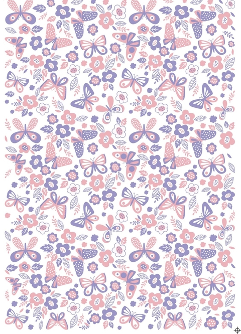 Mariposas lila rosa ce