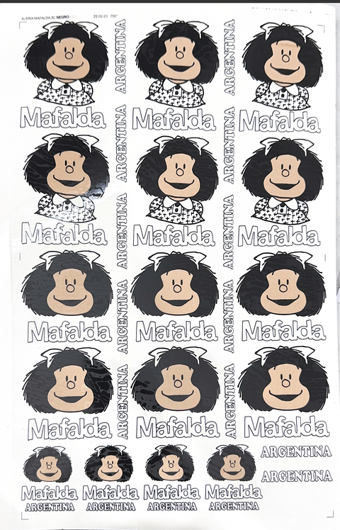 Mafalda para piezas color