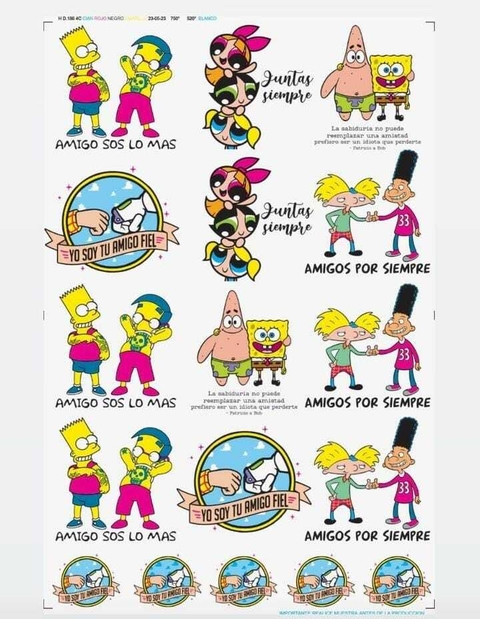 Amigos personajes
