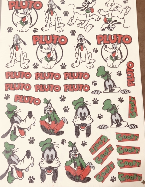 Pluto y Goofy
