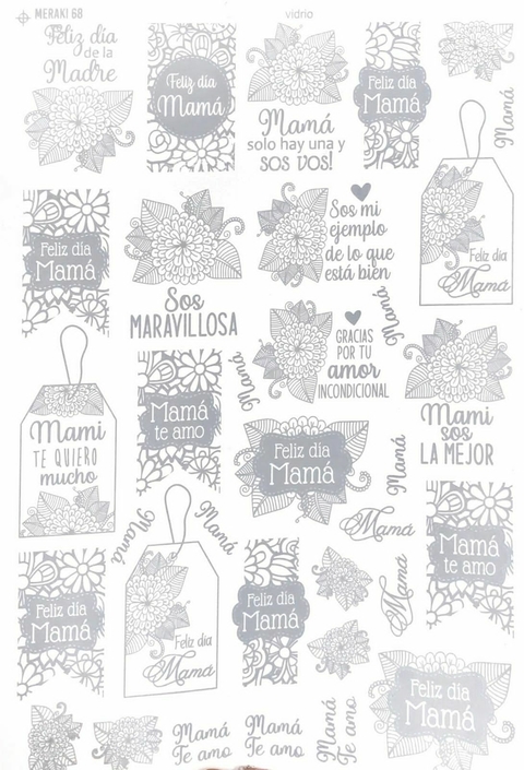 MAMÁ ETIQUETA BLANCO