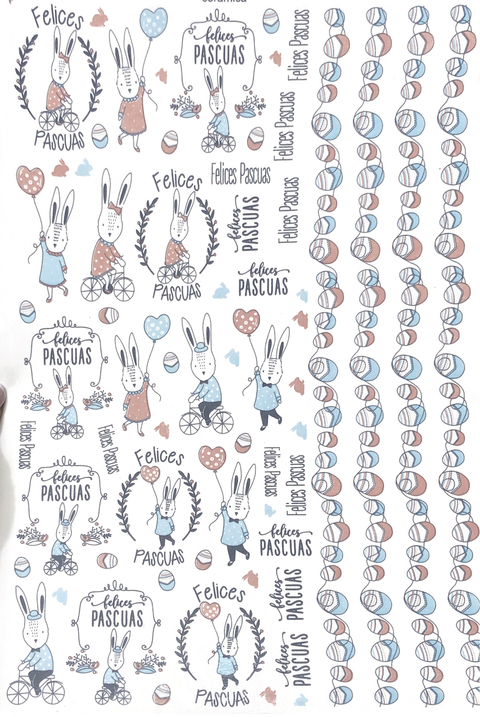 Conejos rosa celeste globos ♥️