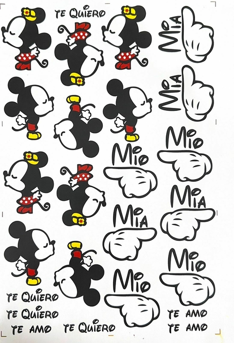 MIO/MIA mickey y minnie simple ART.20