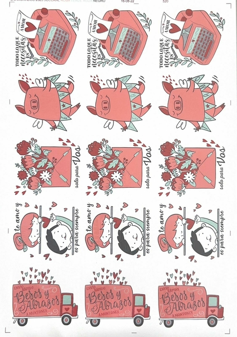 Chanchito y novios "te amo y es para siempre"