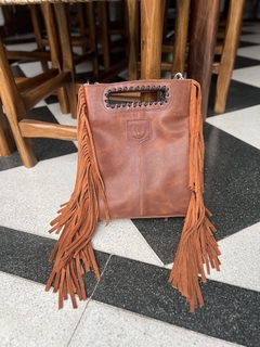 Bandolera Lavinia Mini Oxido Cuero y Gamuza en internet