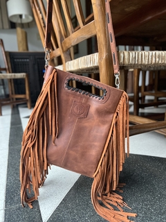 Bandolera Lavinia Mini Oxido Cuero y Gamuza - Vallimanca 