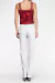 Calça Branca Feminina De Alfaiataria Belle&Bei Sob medida