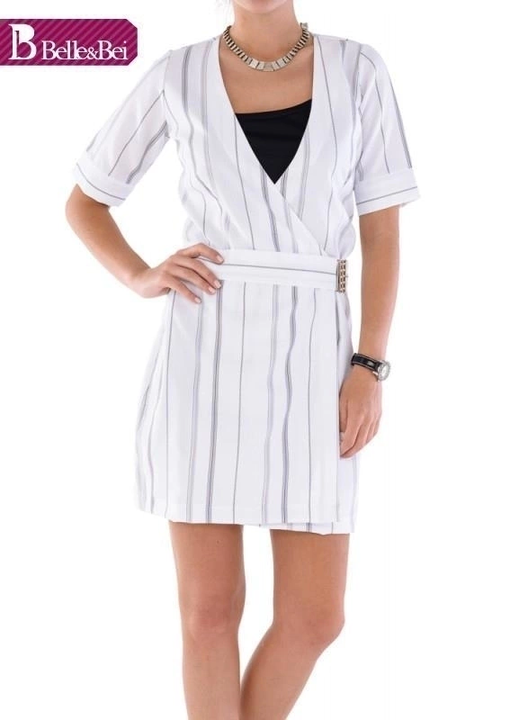Vestido Alfaiataria Risca de Giz- Sob medida Belle&Bei