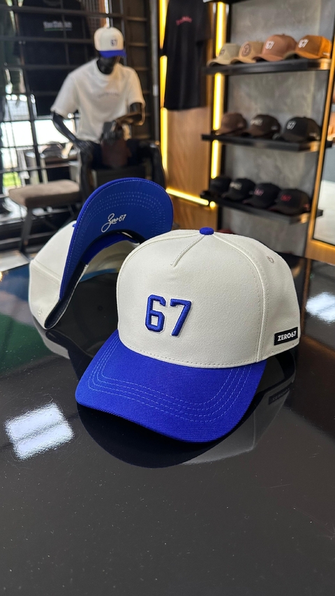 BONÉ SNAPBACK COLEÇÃO NAVIRAI - OFF-WHITE / AZUL - comprar online