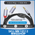 Cable Audio Auxiliar 3.5mm Macho A 2 Rca Macho Nylon 300cm