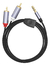 Cable Audio Auxiliar 3.5mm Macho A 2 Rca Macho Nylon 500cm