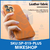 Funda Para iPhone 15 / Pro / Plus / Max Cuero Vegano Orange - comprar online