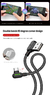 Imagen de Cable Usb C A Usb-a Para S22 S21 Xiaomi Huawei Doble 90° L