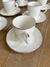 Set x6 tazas con plato Isabel - tienda online