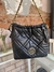 Tote Bucket Gold Donna Negro