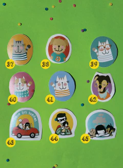 Promo x 5 STICKERS vinilo en internet
