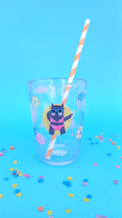 Vasos FESTEJEMOS ENCHULADOS pack x 4