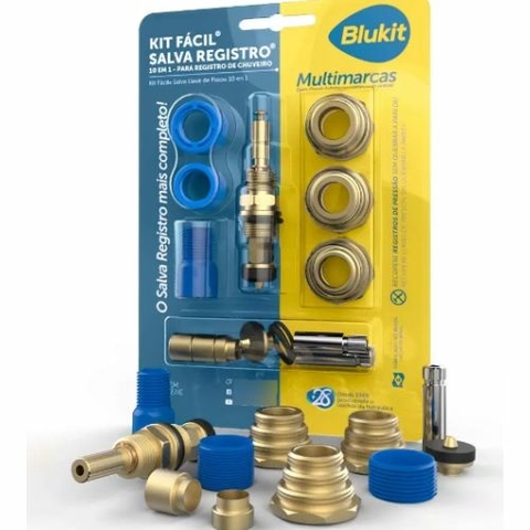 Kit Salva Registro de Chuveiro Fácil 10 em 1 Blukit