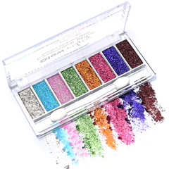 SOMBRA PARA OJOS GLITTER COMBINADAS X8 TONOS SKORA