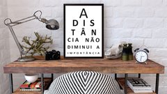 Quadro A distância não diminui a importância