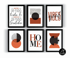Quadros Decorativos Gratidão Home Good Vibes - comprar online