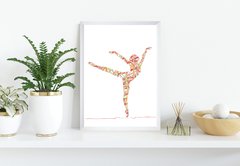 Quadro Abstrato Bailarina