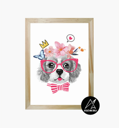 Quadro Cãozinho Fofo - Ateliê Ana Ávila