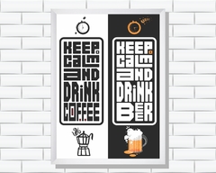 Quadro Café Cerveja - comprar online