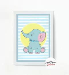 Quadro Infantil Elefante - comprar online
