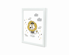 Quadro Infantil Leão Pirata - comprar online