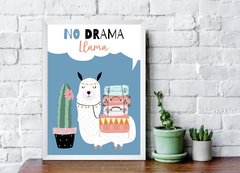 Quadro No Drama Lhama - comprar online